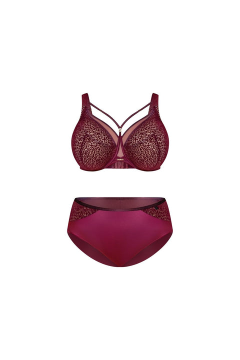 Culotte taille haute Merlot