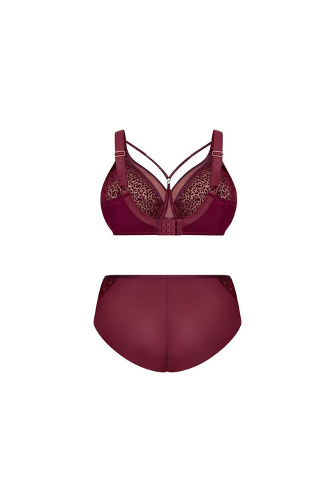 Culotte taille haute Merlot